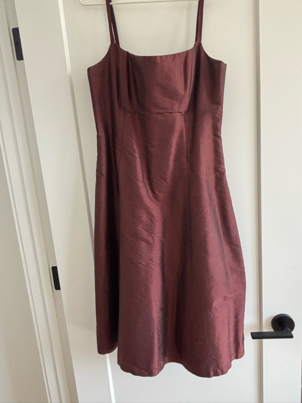 Vintage 90s brown silk dress